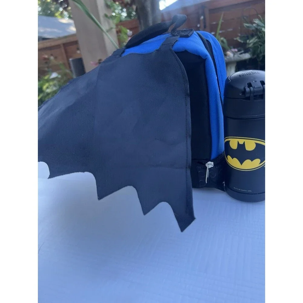 LEGO Batman Lunch Box Thermos FUNtainer Set Detachable Cape Kids School